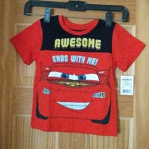 3T Disney cars lightning McQueen shirt